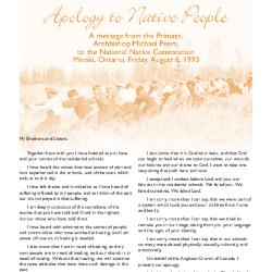 Apology to Native People