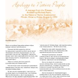 Apology to Native People