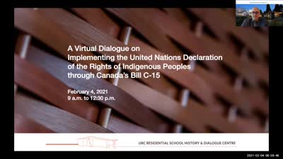 A Virtual Dialogue on Implementing the United Nations Declaration on the Rights of Indigenous Peoples through Canada’s Bill C-15