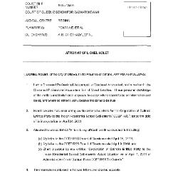 Affidavit of Lionel Nolet