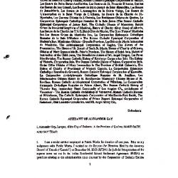 Affidavit of Alexander Gay