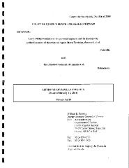 Affidavit of Pamela Stellick 