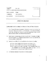 Affidavit of Lionel Nolet