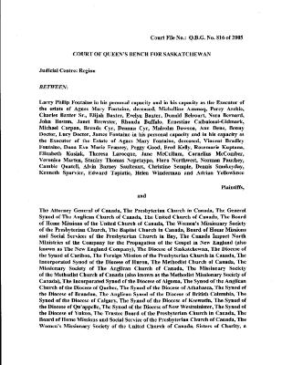 Factum of the Attorney General of Canada