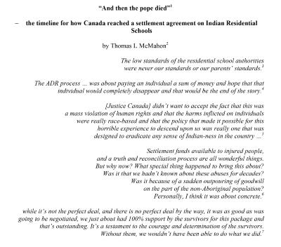 'And then the Pope died' – the timeline for how Canada reached a settlement agreement on Indian Residential Schools