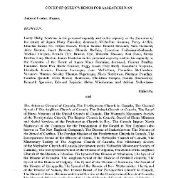 Response by Canada to Request for Directions