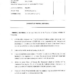 Affidavit of Pierre-L. Baribeau 