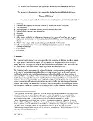 The horrors of Canada's tort law system : the Indian Residential School civil cases