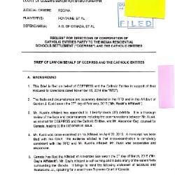 Brief of Law on Behalf of CCEPIRSS and the Catholic Entities 