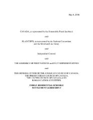 Indian Residential School Settlement Agreement