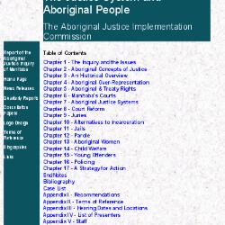 Report of the Aboriginal Justice Inquiry of Manitoba