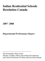 2007-2008 departmental performance report