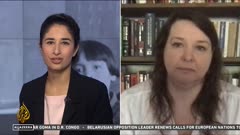 Tricia Logan speaking to Al Jazeera English