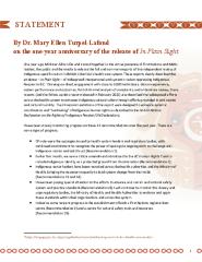 Statement on the one-year anniversary of the release of In Plain Sight