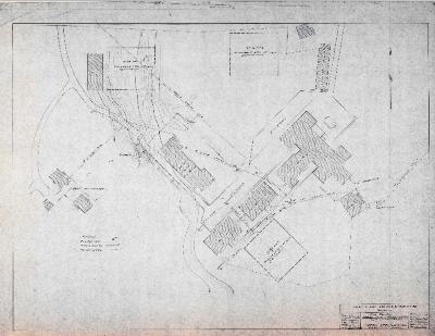 Plans Showing Three Sites for Proposed New Gymnasium Alberni Res. School West Coast Agency