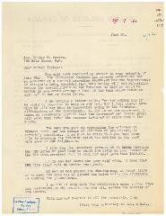 Letter to Father George Forbes, o.m.i., Williams Lake — Lettre au P. George Forbes, o.m.i., Williams Lake