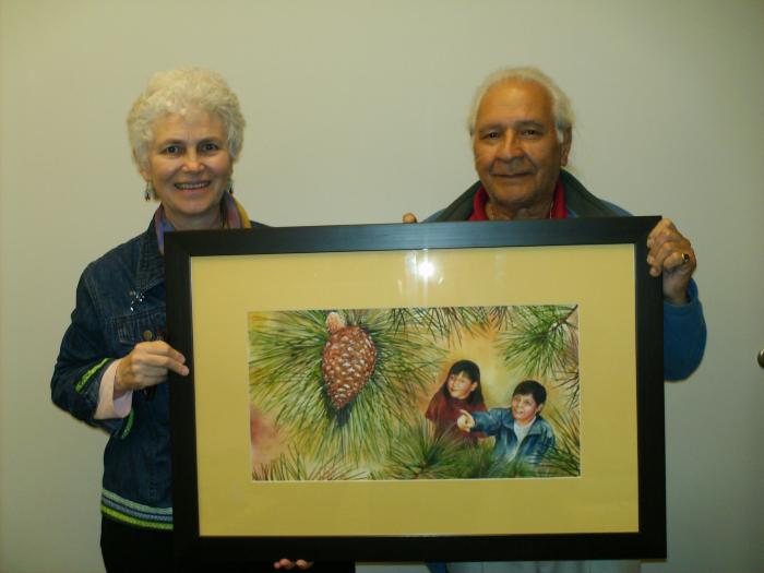 Portrait of Larry holding “The Wind Cannot Read” 
