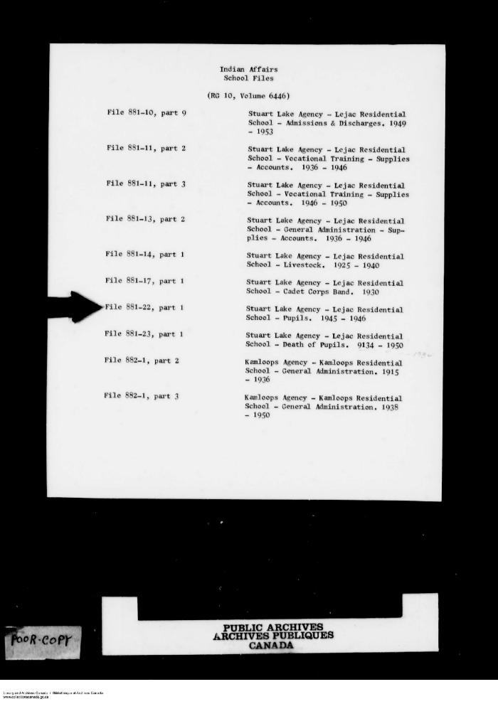 Part 1 of 1, 1945-1946