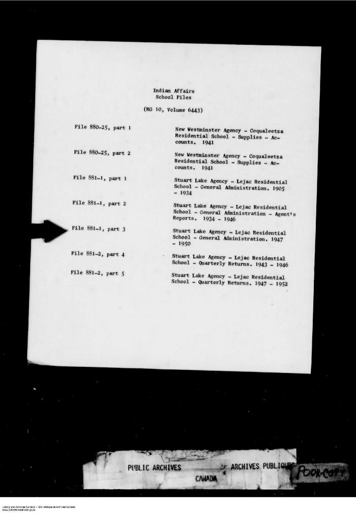 Part 1 of 1, 1947-1950