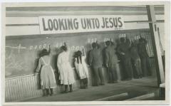 [A class in penmanship, Red Deer Institute]