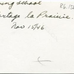 W.M.S. [Women's Missionary Society] Training School