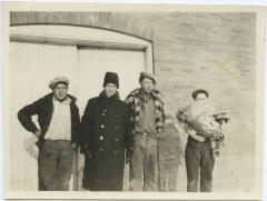 [A teacher and three students, Indian Residential School, Edmonton]