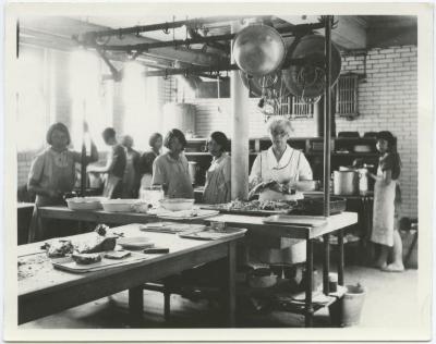 [Cooking class, Indian Residential School, Edmonton]