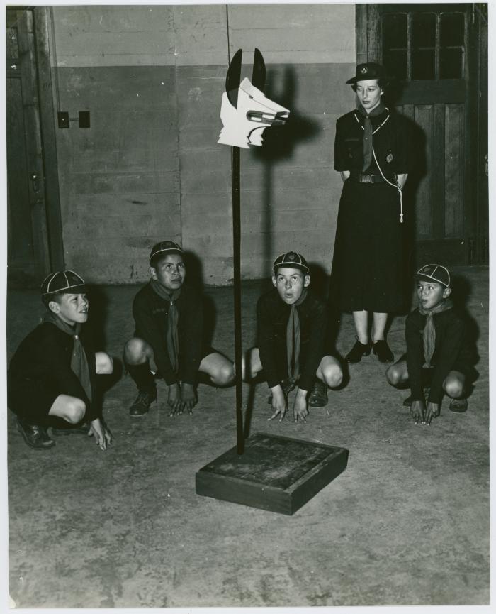 [Students at Cub Scouts]