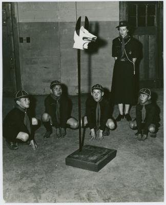 [Students at Cub Scouts]