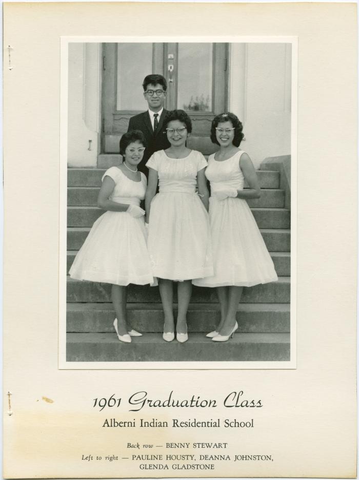 1961 Graduation Class, Alberni Indian Residential School
