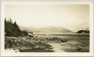 [Waterfront landscape, Ahousat BC.]