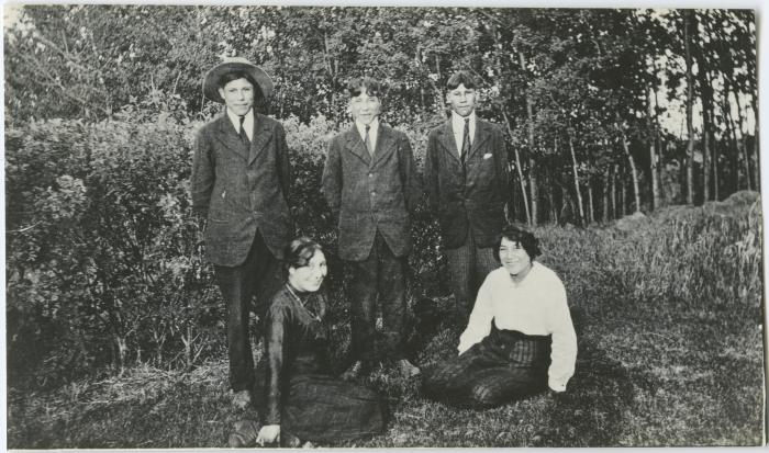 [Five students, Red Deer Industrial Institute]