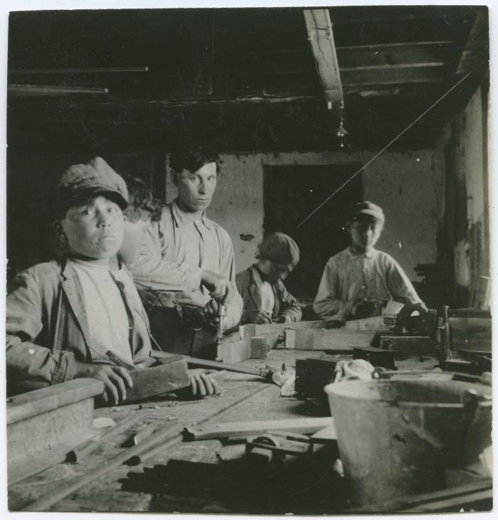 [Carpentry class, Brandon Industrial Institute]