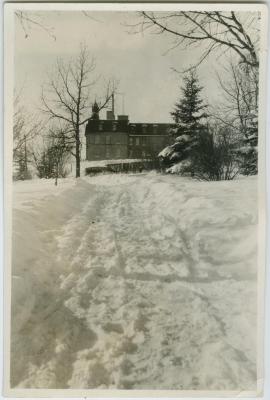 [Brandon Institute in winter (side view)]