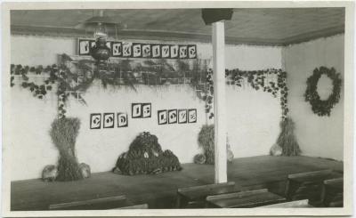 [Thanksgiving celebration decorations, Red Deer Institute]