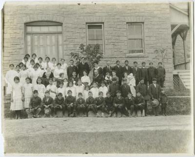 [Staff and students, Red Deer Indian Institute]