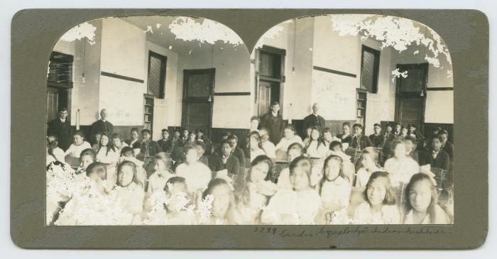 [Students and two teachers, Coqualeetza Indian Institute, Sardis]