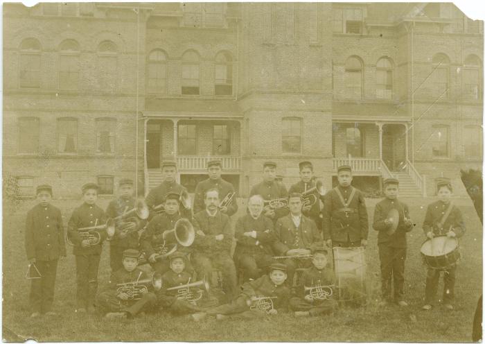 Band boys of Coqualeetza Institute