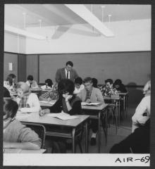 Alberni Indian Residence Alberni, B. C. Classroom of E. J. Dunn School in Port Alberni, where some of Indian Residence students attend.