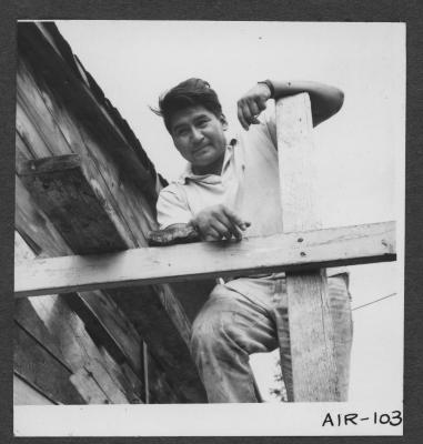Alberni Indian Residence Alberni, B. C. Jimmy Gallic, a local resident.