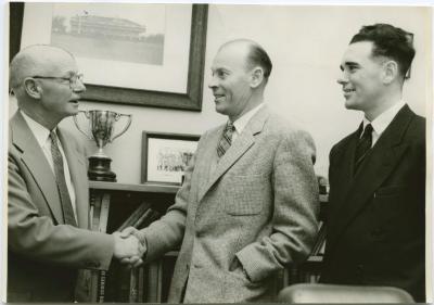 A visit from African missionary, Dr. [William Sidney] Gilchrist. He showed the assembled school slides of Africa