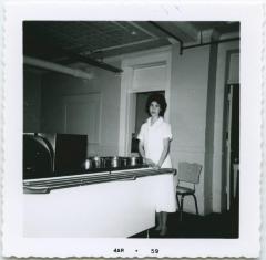 Asst. [Assistant] Indian Girl Cook, Portage Residential 1959