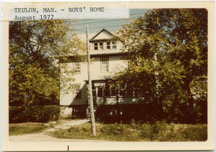 Boys' Home, Teulon, Man.