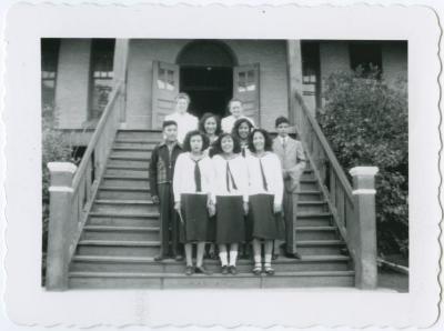Graduating class, File Hills Residential School