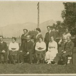 G.H. Raley, Principal, with staff of the Coqualeetza Industrial Institute