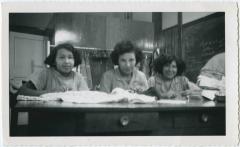 In the Sewing Room Mar. [March] 1952, Portage la Prairie Indian Res. [Residential] School