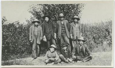 Group of pupils and parents, Red Deer, Alta.