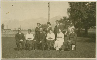 G.H. Raley, Principal, with staff of the Coqualeetza Industrial Institute