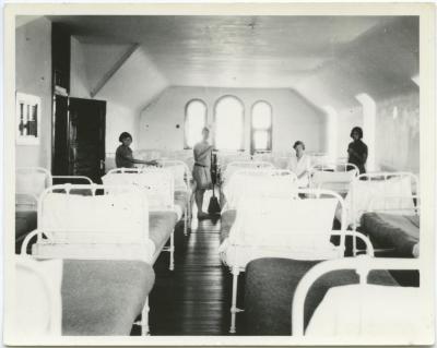 Girls' dormitory, Indian Residential School, Edmonton, Alta.