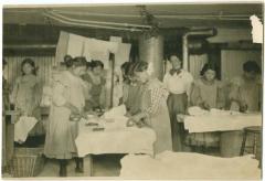 In the laundry room of the Coqualeetza Industrial School